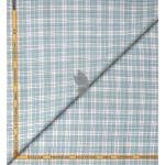 J.Hampstead Moretti Premium Egyptian Collection with 100% Giza Cotton Grey Checkered Pattern Unstitched Shirt Fabric of 1.6 mts / VV2767