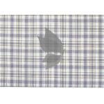 J.Hampstead Moretti Premium Egyptian Collection with 100% Giza Cotton Light Blue (Mauve) Checkered Pattern Unstitched Shirt Fabric of 1.6 mts / VV2773