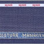 Raymond " TechnoSmart" All Weather Fabric With Silky Touch + U V Light Reflection + Moisture Management + Easy Care Blue checks Unstitched Trouser Fabric 1.25 metres / VV4121