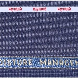 Raymond " TechnoSmart" All Weather Fabric With Silky Touch + U V Light Reflection + Moisture Management + Easy Care Blue checks Unstitched Trouser Fabric 1.25 metres / VV4121