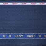 Raymond 45% Fine Wool Striped Pattern Blue Unstitched Suit Fabric - 3 meters / VV4348