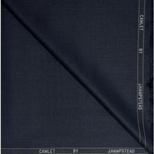 J.hampstead Terron Rayon SELF Design Navy Blue Coloured Trouser Fabric - 1.25 METRES - VV4745
