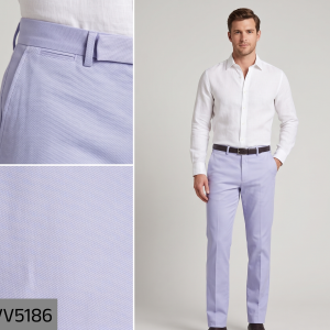 J.Hampstead SuperWool Solid Pattern Light Purple Unstitched Trouser Fabric of 1.3 meters / VV5186