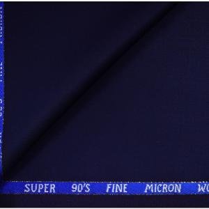 J.HAMPSTEAD SUPER WOOL 90'S BLUE COLOUR PLAIN UNSTITCHED TROUSER FABRIC -1.30 METRES / VV5205