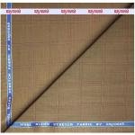 RAYMOND WOOL BLEND BEIGE COLOR CHECKERED PATTERN UNSTITCHED TROUSER FABRIC OF 1.25MTS / VV5294