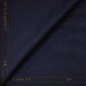 J.Hampstead Viscose Rayon Navy Blue Solid Trouser Fabric of 1.25 Mts / VV6035