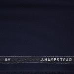 J.Hampstead Navy Blue Plain Terron Rayon Unstitched Trouser Fabric - 1.25 Metres / VV6062