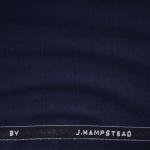 J.Hampstead Navy Blue Checks Terron Rayon Unstitched Trouser Fabric - 1.25 Metres / VV6078