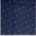 J.HAMPSTEAD " 100% PREMIUM COTTON " BLUE PRINTED SELF CHECKERED DESIGN UNSTITCHED SHIRT FABRIC - 1.6 METRES / VV6337