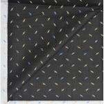 J.HAMPSTEAD " 100% PREMIUM COTTON " BLACK PRINTED SELF CHECKERED DESIGN UNSTITCHED SHIRT FABRIC - 1.6 METRES / VV6348