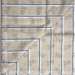 J.HAMPSTEAD " 100% PREMIUM COTTON " BEIGE PRINTED UNSTITCHED SHIRT FABRIC - 1.6 METRES / VV6368