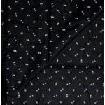 J.HAMPSTEAD " 100% GIZA COTTON " BLACK COLOURED PRINTED UNSTITCHED SHIRT FABRIC -1.6 METRES -VV6409