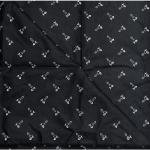 J.HAMPSTEAD " 100% GIZA COTTON " BLACK COLOURED PRINTED UNSTITCHED SHIRT FABRIC -1.6 METRES / VV6411