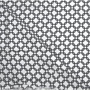 J.Hampstead Pure Cotton White Printed Unstitched Shirt Fabric of 1.6 Mts / VV6424