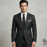 Raymond Wool Super 90s Green Colour Solid Pattern Unstitched Suit Fabric of 3 meters / VV6641