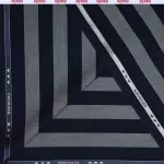 RAYMOND NAVY BLUE COLOURED STRIPED POLY VISCOSE UNSTITCHED SUIT FABRIC -3.25 METRES / VV6683