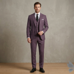 Raymond Peach poly Viscose Solid Suit Fabric-3.5 mts / VV6794