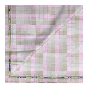 Siyaram's super Fine Bamboo Giza Italian Collection With Anti-Bacterial Multi color Self Design Unstitched Shirt Fabric - 1.60 metres / VV6875