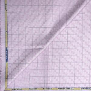 Siyaram's super Fine Bamboo Giza Italian Collection With Anti-Bacterial Peach self design Unstitched Shirt Fabric - 1.60 metres / VV6889