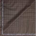 Raymond Premium Cotton Brown Color Checkered Pattern Unstitched Shirt Fabric of 1.6 meters / VV6934