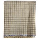 Siyaram's Linen Cotton Checkered Brown Unstitched Shirt Fabric 1.6 Mts - VV6985 /S424