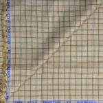 Siyaram's Linen Cotton Checkered Brown Unstitched Shirt Fabric 1.6 Mts - VV6985 /S424