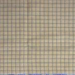 Siyaram's Linen Cotton Checkered Brown Unstitched Shirt Fabric 1.6 Mts - VV6985 /S424