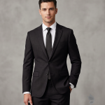 J.HAMPSTEAD BLUE TERRON RAYON PLAIN UNSTITCHED SUIT FABRIC-3MTS / VV7245