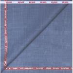 RAYMOND CHAMPION's COLLECTION SUSTAINOUVA 45 % MERINO WOOL BLENDED BLUE MATTY UNSTITCHED TROUSER FABRIC-1.25 MTS / VV7293