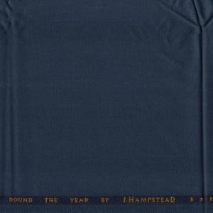 J.Hampstead Terry Rayon Steel Blue Self Design Trouser Fabric of 1.25 Mts / VV8201